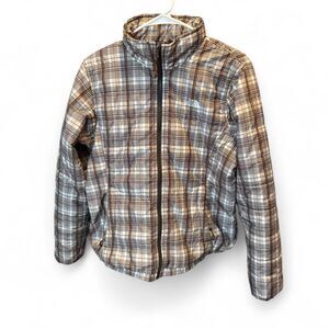 The North Face Vintage Women’s Plaid Jacket Brown Full Zip Y2K Size Large